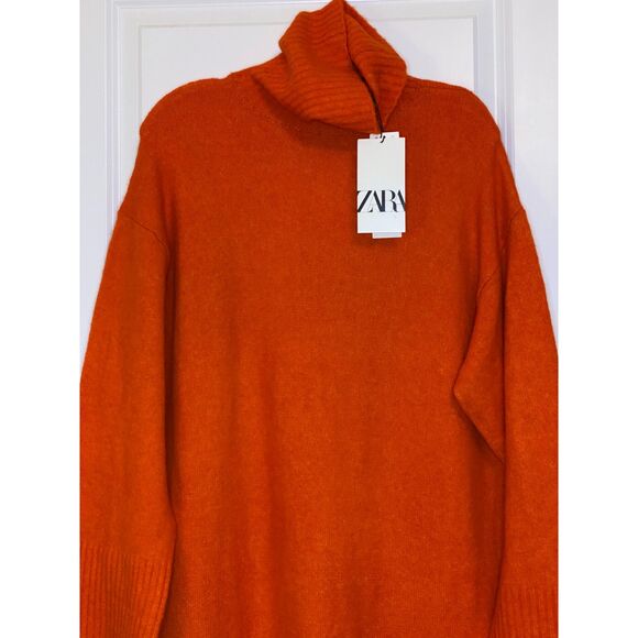 Zara Dresses & Skirts - NWT Zara Orane Turtleneck Sweater Dress Medium
